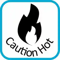 Icon Be Careful this Product becomes Hot